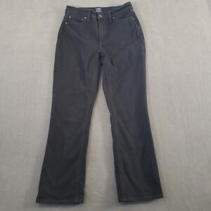 J.Crew Jeans Womens Size 25 Mid Rise Flare Cropped Black